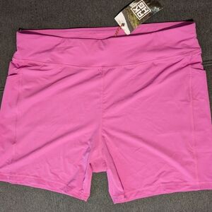 Magenta High Rise Swim Shorts, Duluth Trading Co, size XL, NWT